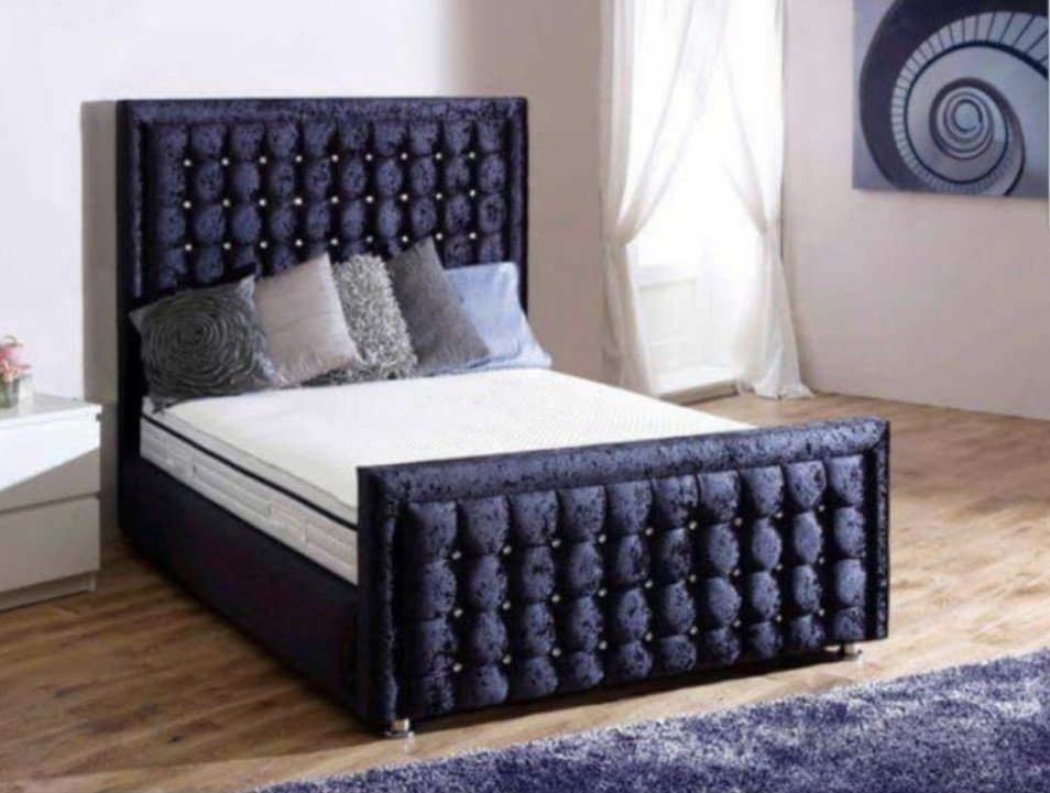 Florida Black Bed Available In All Colours Sizes Vary From Single Double King Or Super King