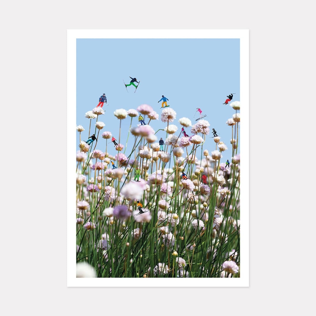 Flowerski Art Print, A2 (59.4cm x 42cm) unframed print – Powderhound