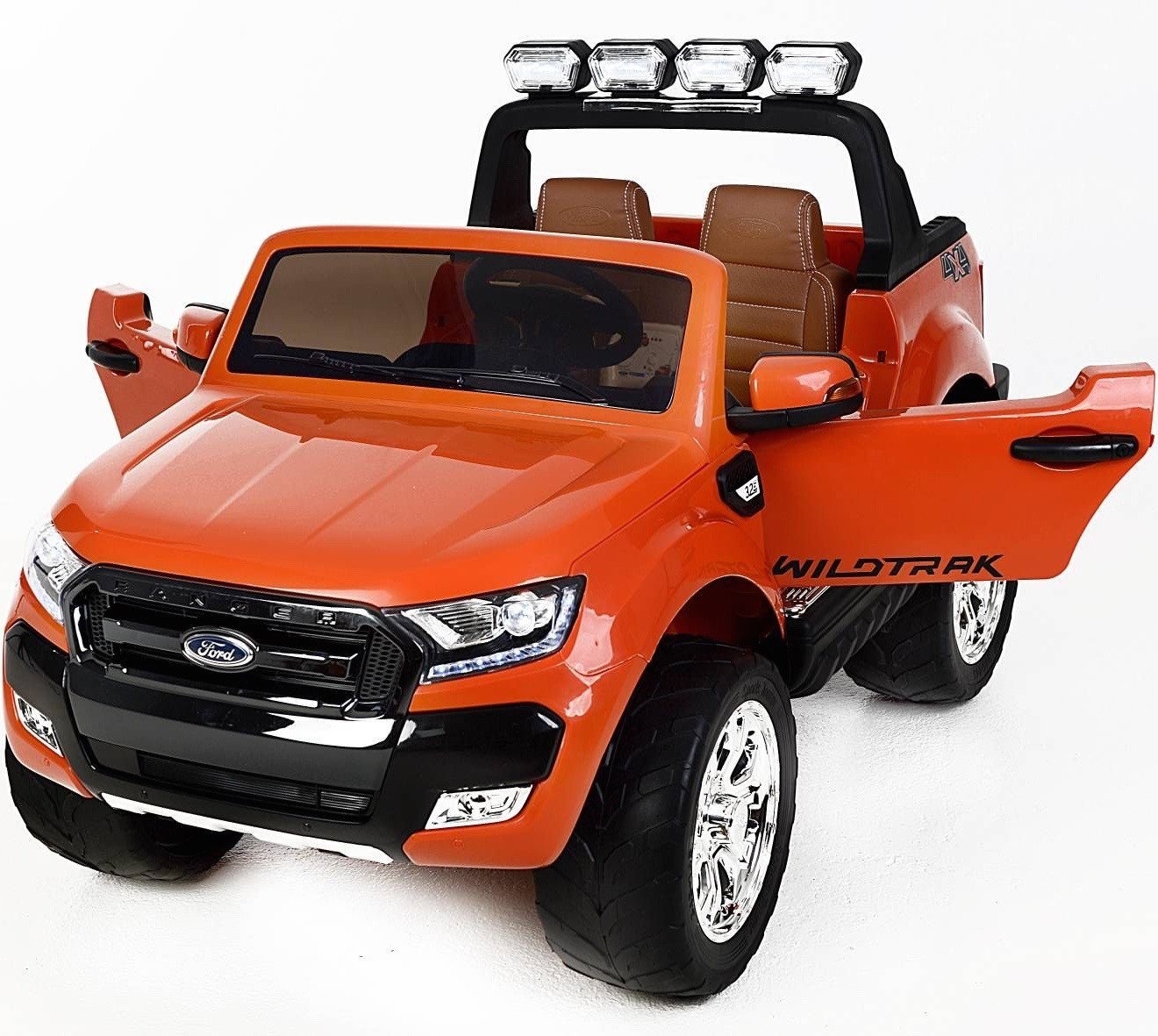Ford Ranger Wildtrak 2018 Licensed 4WD 24V Battery Ride On Jeep – Orange