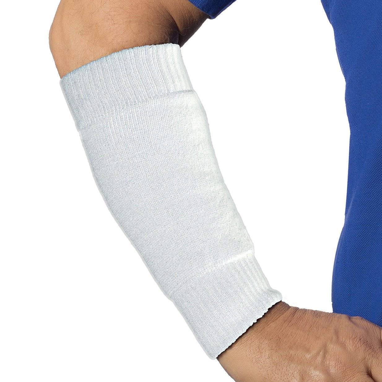 Forearm Sleeves -Regular/Heavy Weight – Arm protectors for fragile skin White – Limb Keepers