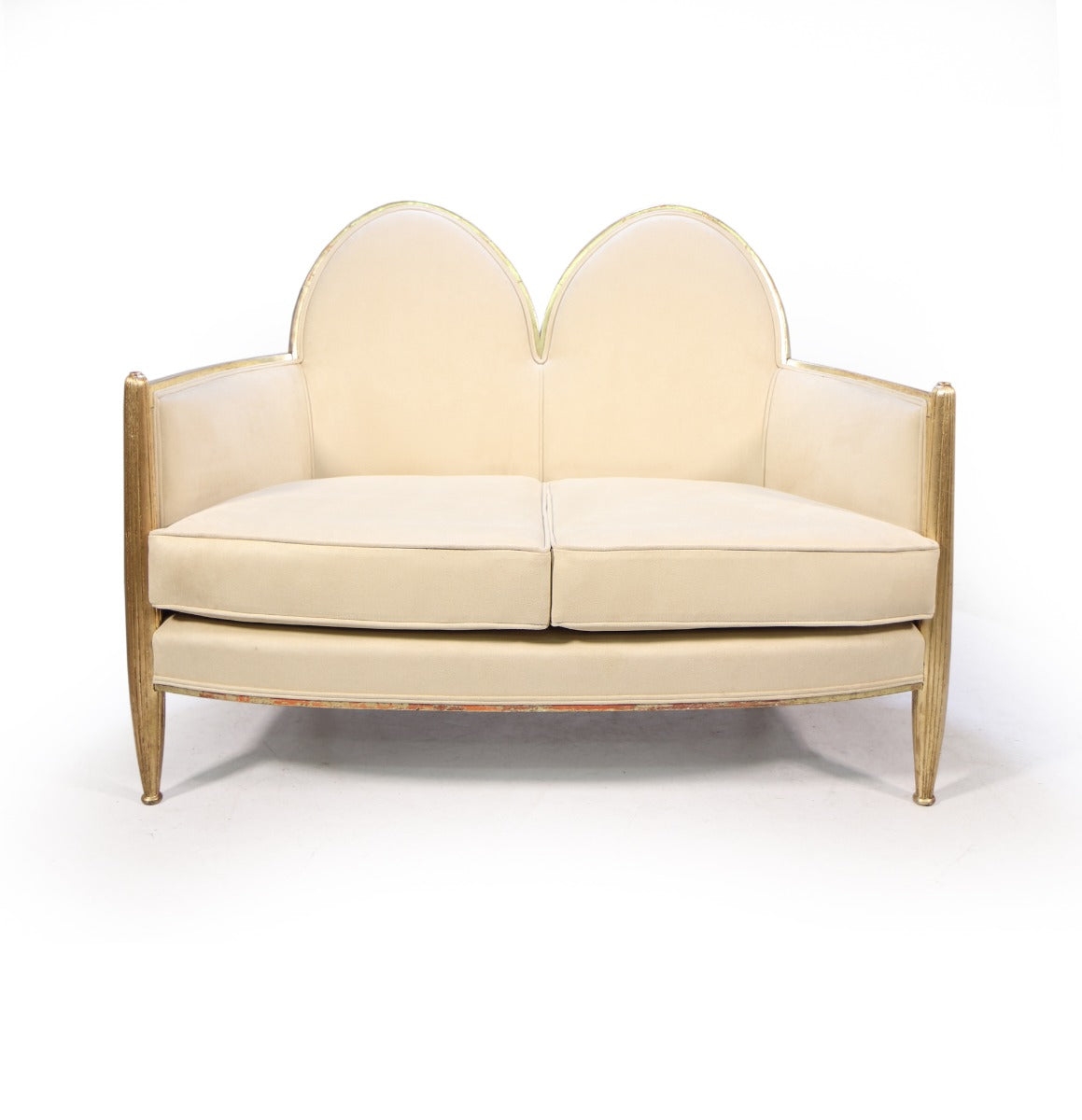 French Art Deco Sofa in Parcel Gilt wood – The Furniture Rooms