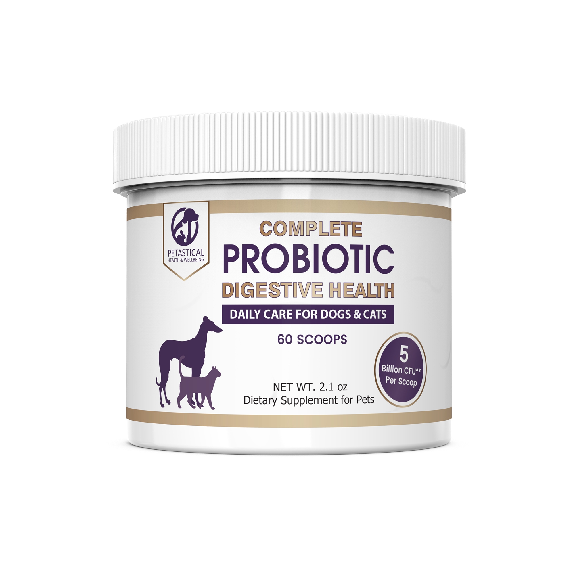 Petastical Probiotic Powder for Dogs and Cats (60 Scoop)