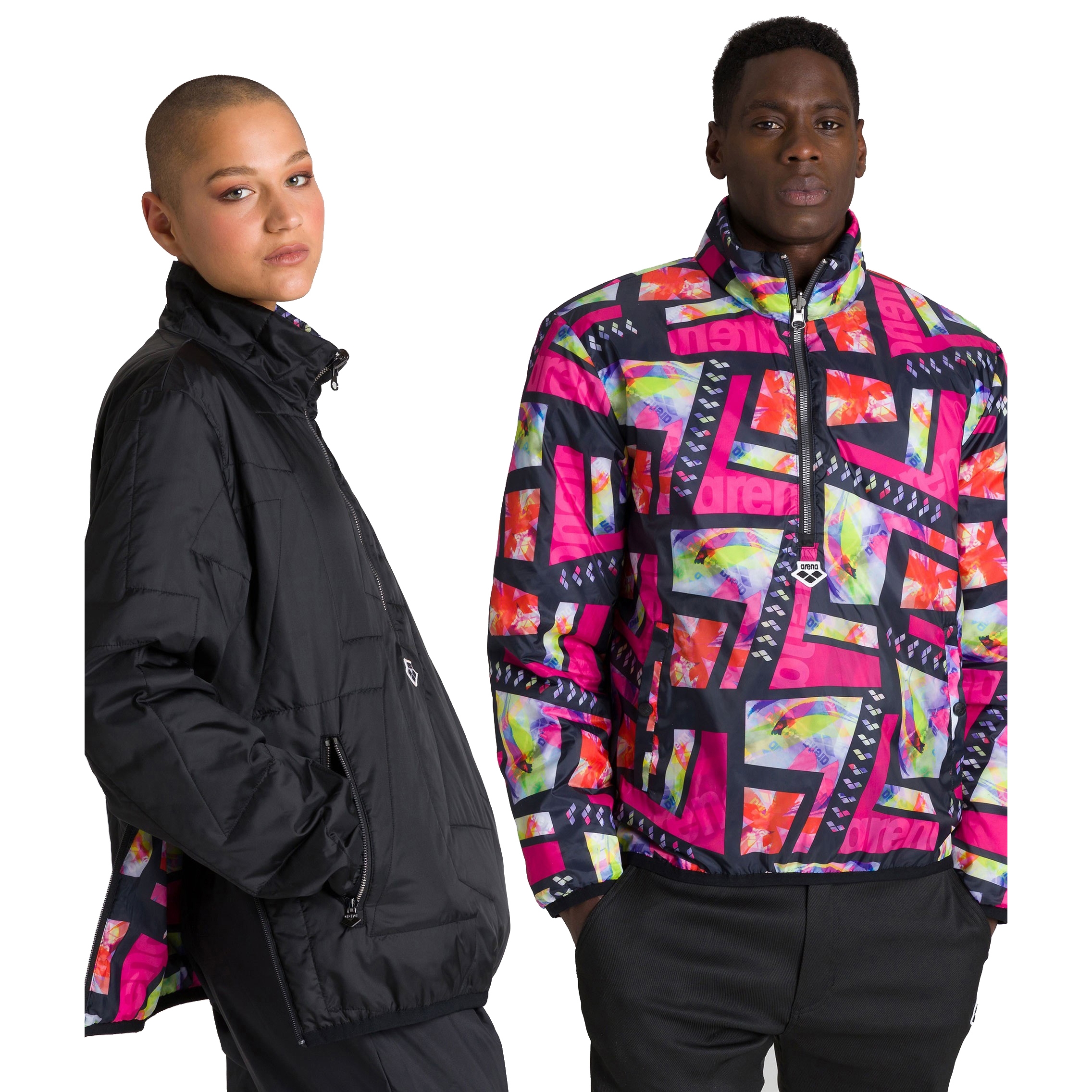 Unisex Reversible Icons Half Zip Jacket XL – Arena