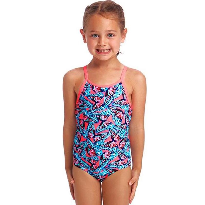 Funkita – Butter Me Up – Toddler Girls Printed One Piece Girls Age 5 – Aqua Swim Supplies