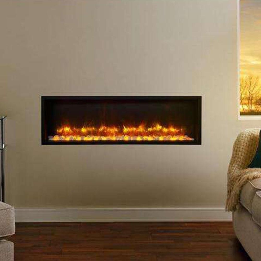 Gazco Radiance 105R Edge Inset Electric Fire – Clear Glass Beads