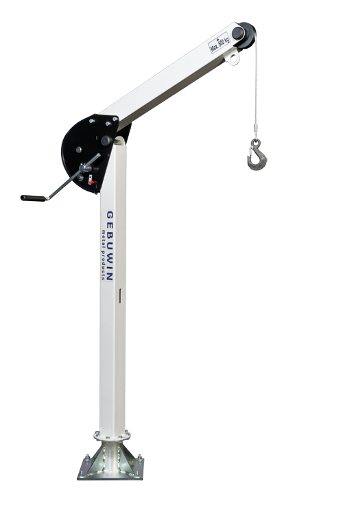 Sd125 – 125kg Swivel Hoisting Davit (With Built In Winch And Cable) (156-22) – Sd125 Ev Zinc Finish Ref:156.22.7 – Swivel Hoisting Davit – Black / Silver – Steel