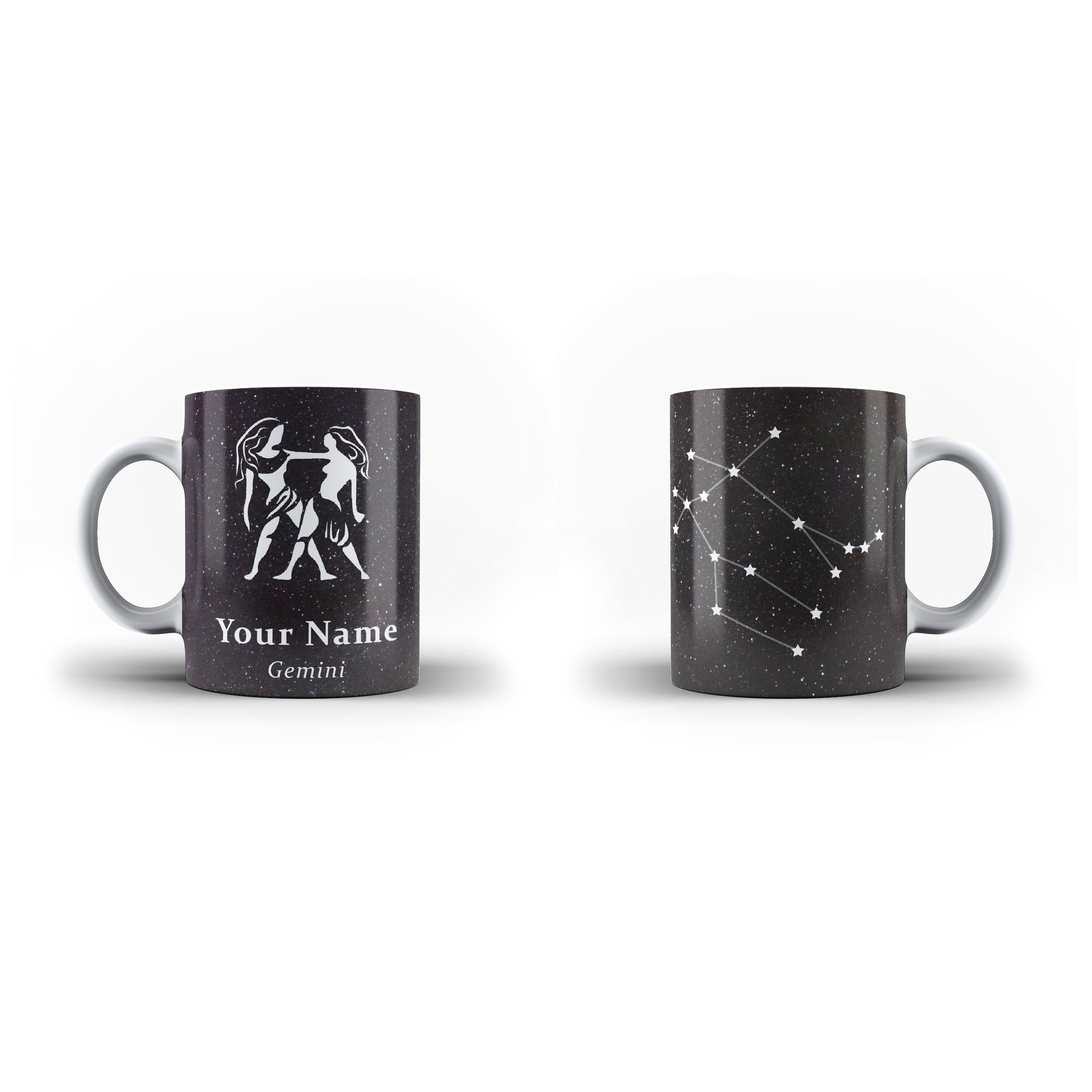 Zodiac Gemini – Personalised Mug – White – Ai Printing