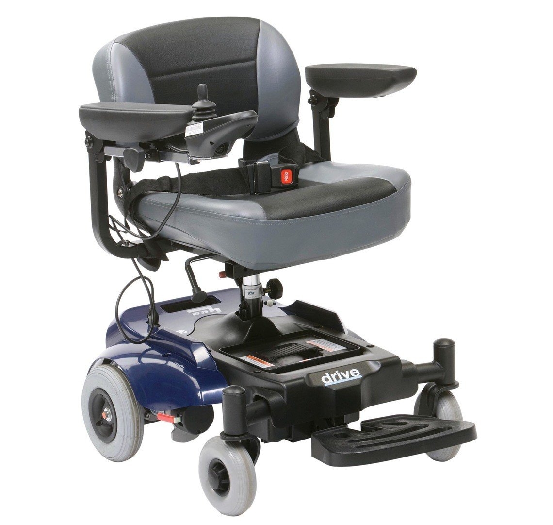 Drive DeVilBliss Geo Micro Lightweight Electric Powerchair – Blue