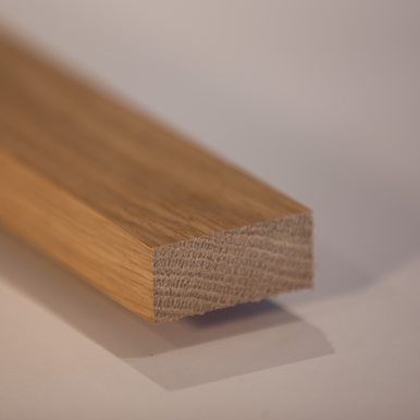 Fulham Timber – 25x50mm Nominal Size (2×1”) American White Oak PAR Square Edge (Per Metre)