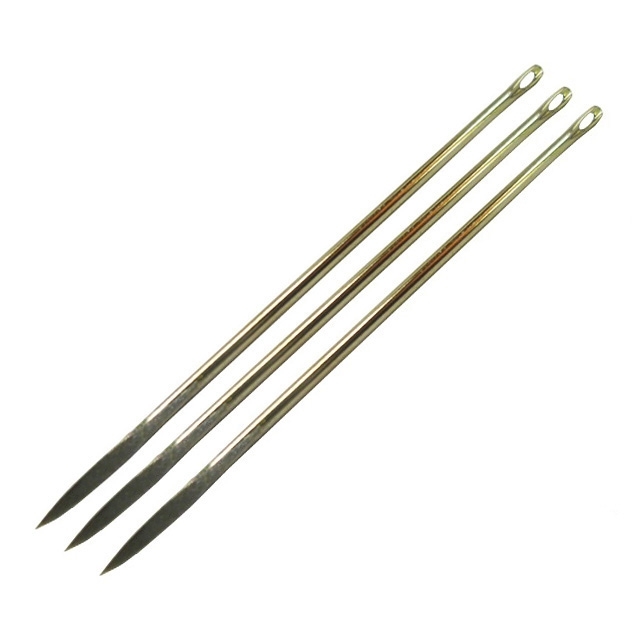 C.S. Osborne –  No. 518 Glovers Needles (Leather Needles) – 7 – Silver Colour – Textile Tools & Accessories