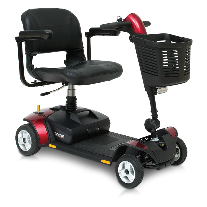 Go-Go Elite Traveller LX Lightweight Portable Mobility Scooter – Red