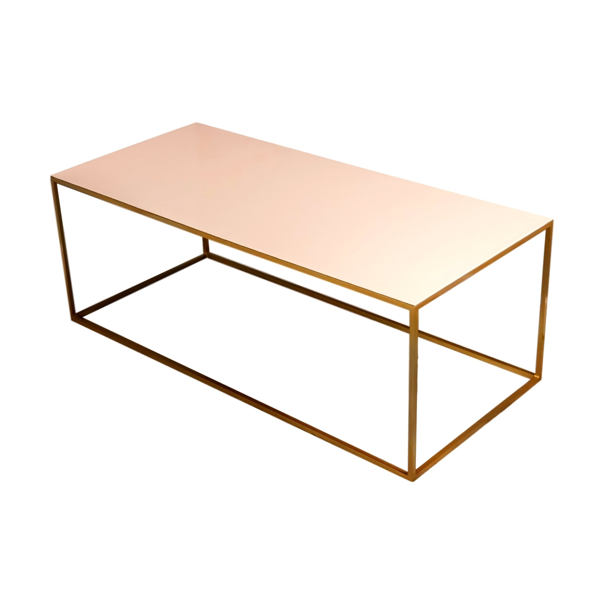 Native Home & Lifestyle Coffee Table In Pink and Gold 110 x 50 x 40cm – Furniture & Homeware – The Luxe Home