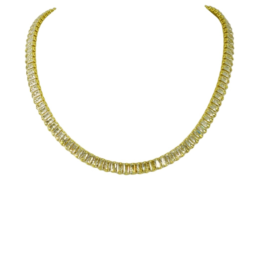 Gold Elschemali Necklace £34.99 45+5cm – Gold – Ezavision
