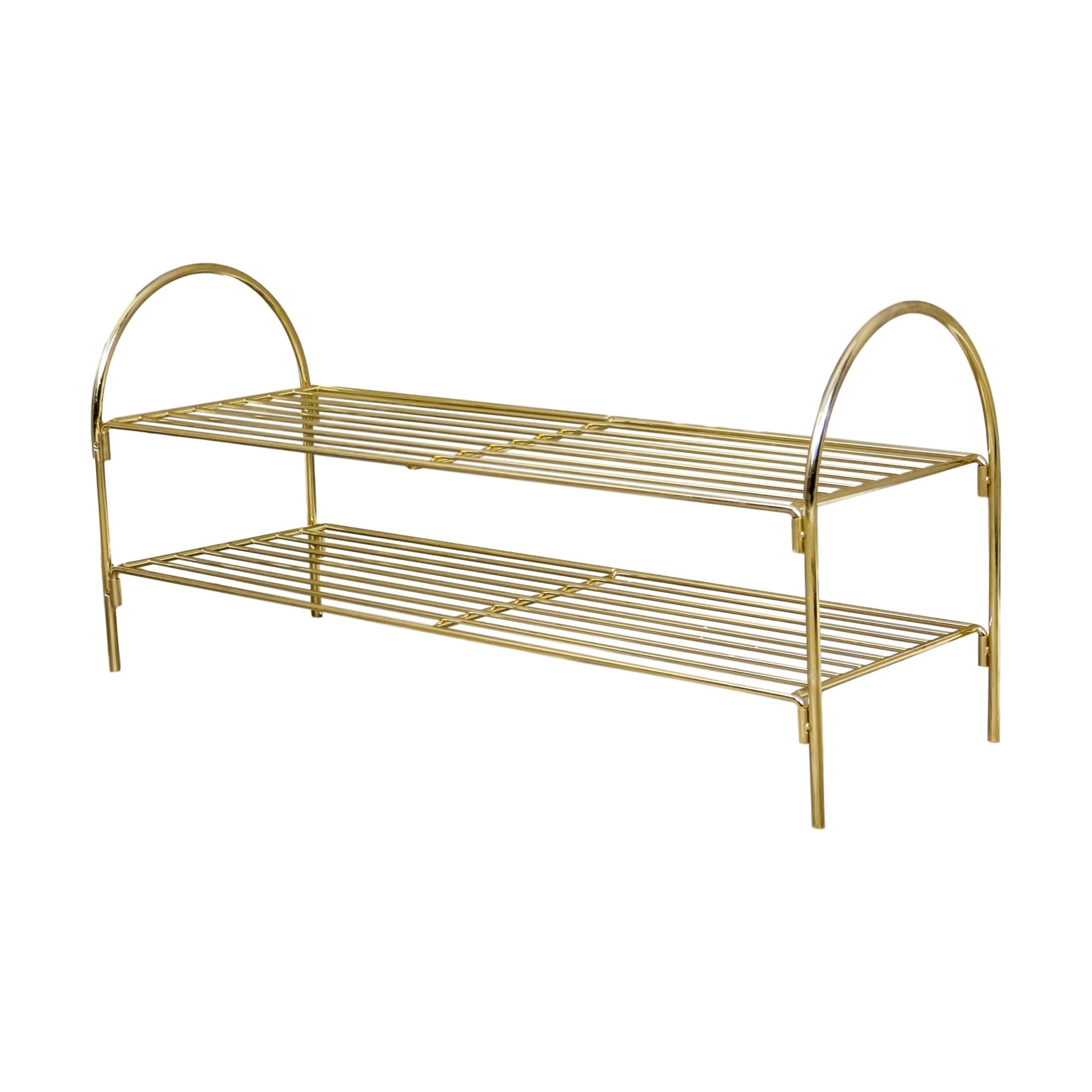 Gold Shoe Rack by Native Home & Lifestyle – Furniture & Homeware – The Luxe Home