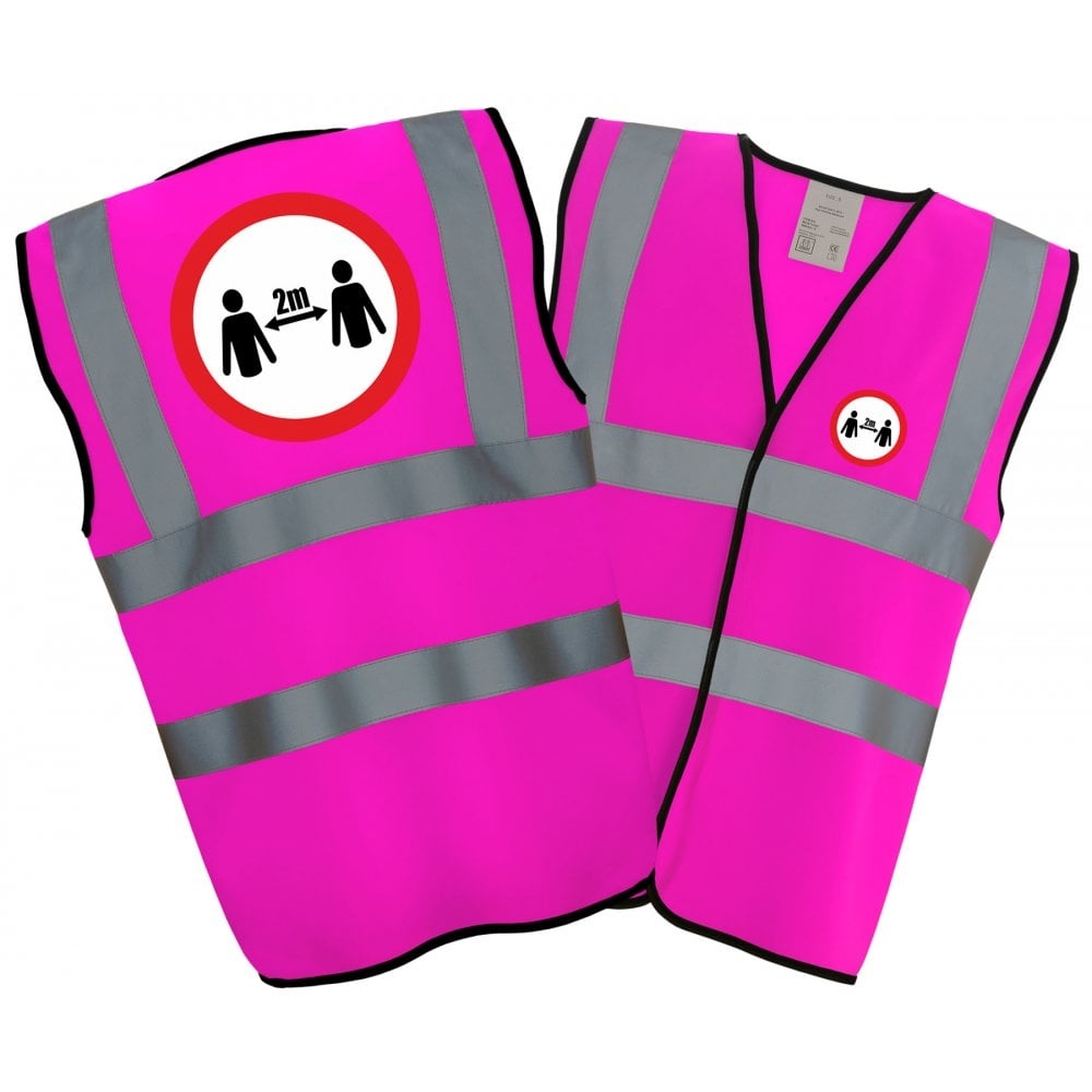 Gorilla Workwear Social Distancing / 2 Metres / Work Safe Hi Vis Vest
