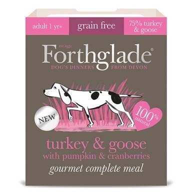 Forthglade – Complete Adult Xmas Dinner Turkey and Goose with Pumpkin and Cranberries 395g