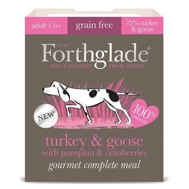 Forthglade – Complete Adult Xmas Dinner Turkey and Goose with Pumpkin and Cranberries 395g
