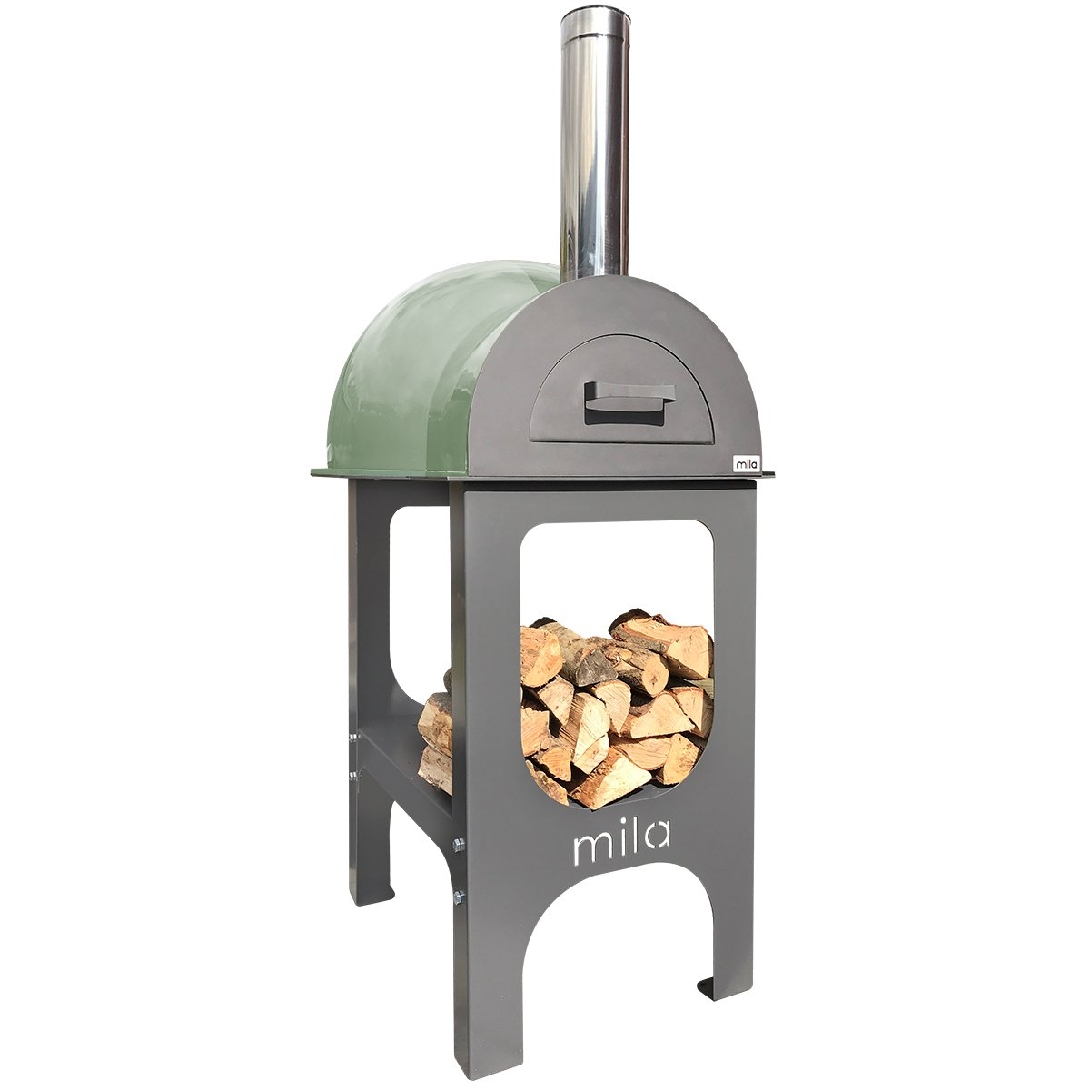 Mila 60 Pre-Built Wood-Fired Oven With Stand – Multiple Colour Options – Green – Outdoor Pizza Oven – Forno Boutique