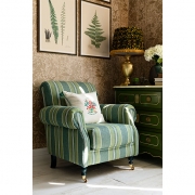 Mind The Gap Kingston Chair Szekely Stripe Linen | The Design Yard Velvet