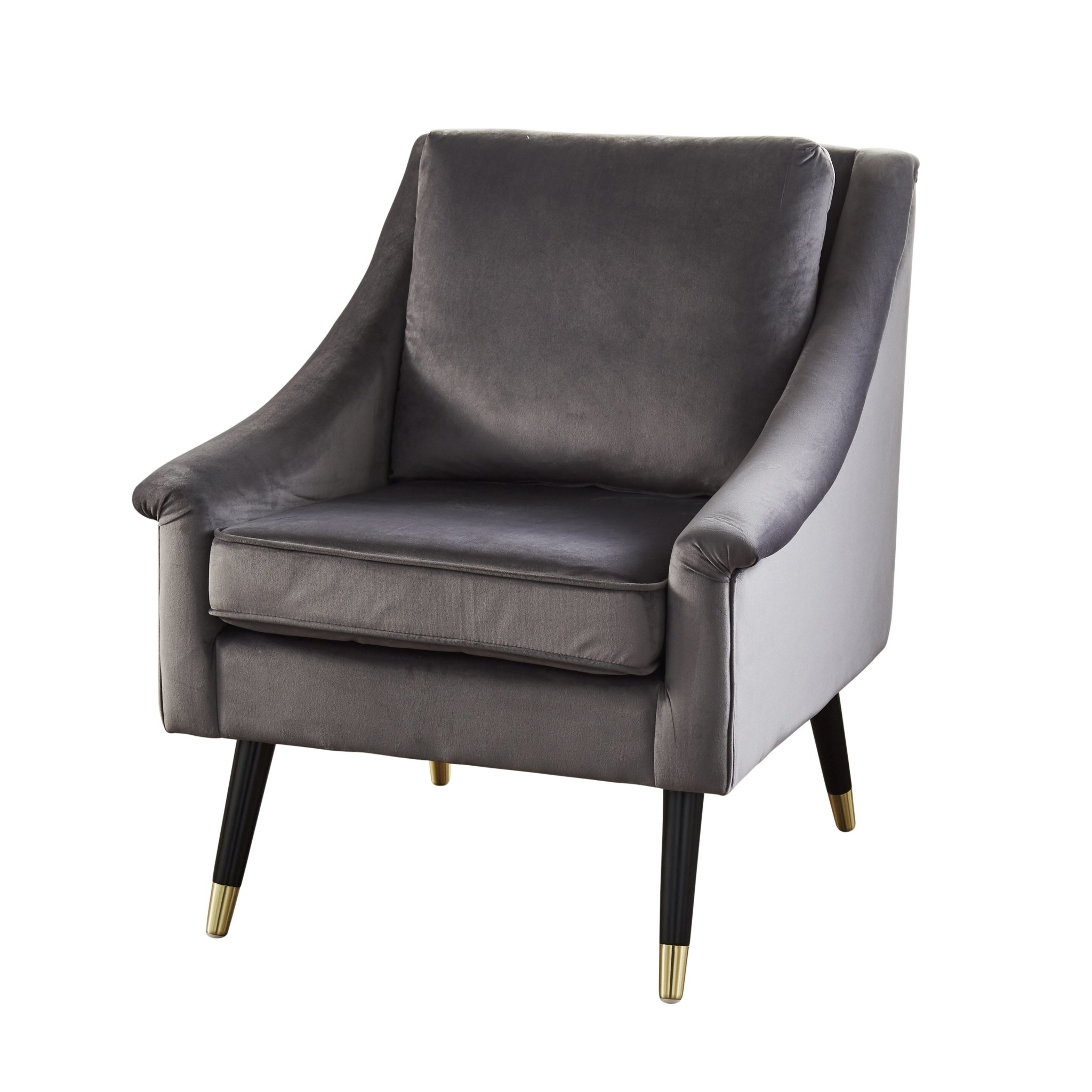 Grey Velvet Armchair by Native Home & Lifestyle – Furniture & Homeware – The Luxe Home