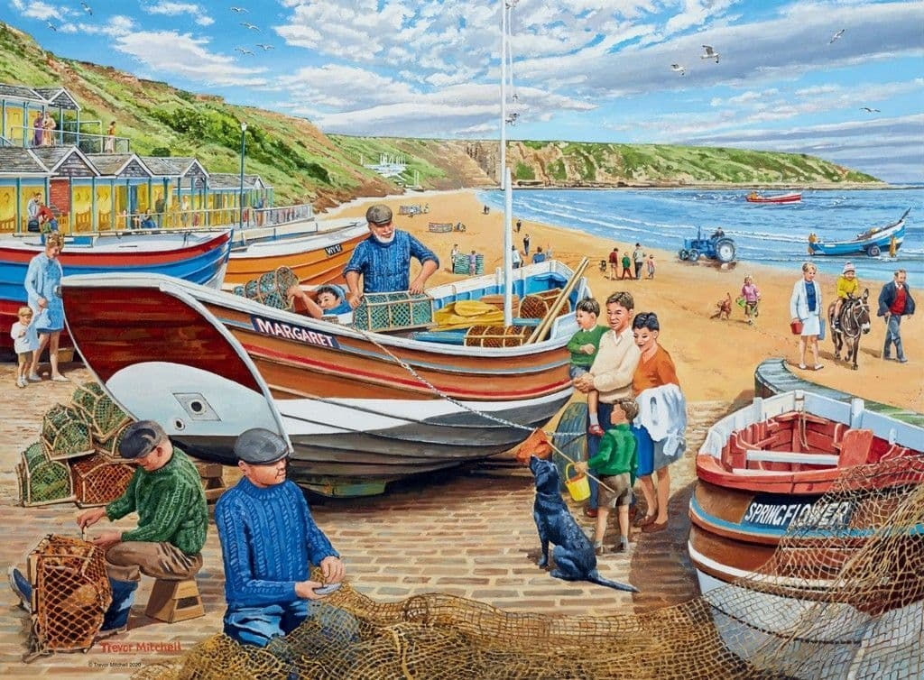 Jigsaw Puzzle Happy Days at Work – The Fisherman – 500 Pieces – Ravensburger – The Yorkshire Jigsaw Store