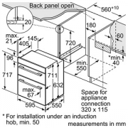 Bosch HBN13B251B Serie 6 Classixx Built under Double Oven Brush Steel