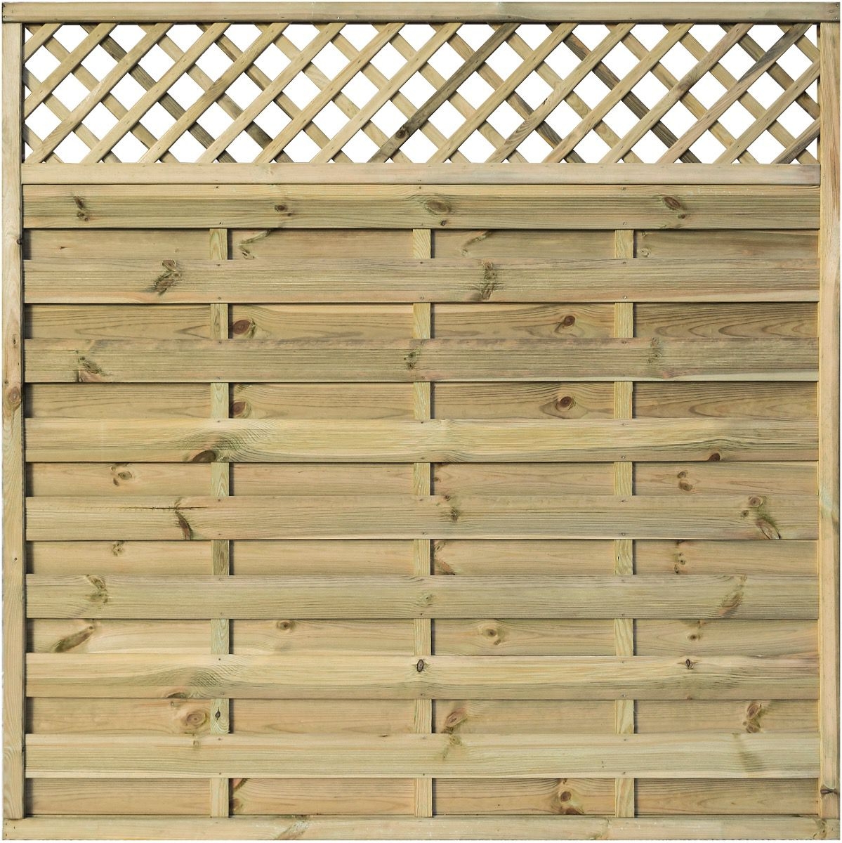 The Barnsbury screen Fence Panel with Lattice Top