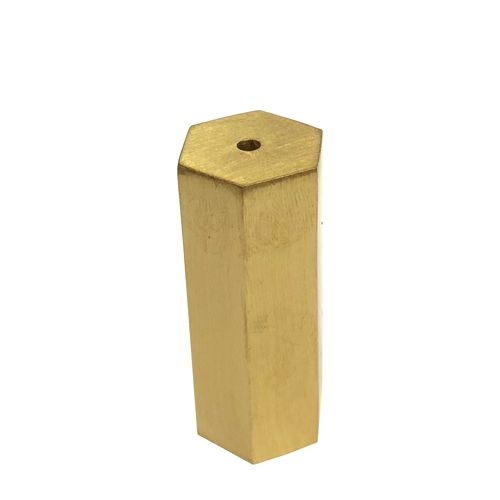 Knobbles & Bobbles – Hexagonal Light Pull – Gold – Brass – 5 x 2cm – Variant 24372