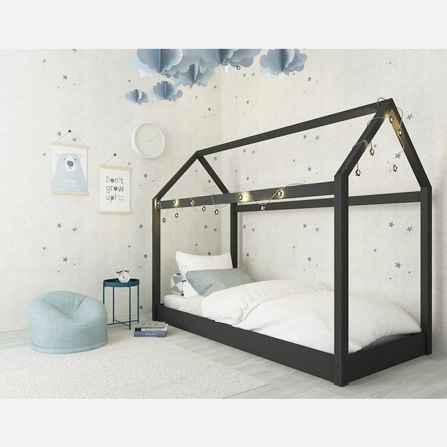 Children’s House Bed Frame in Black or White Black – By CGC Interiors