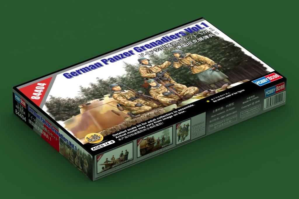 Hobby Boss 1/35 German Panzer Grenadiers Vol. 1 – # 84404 – Model Hobbies
