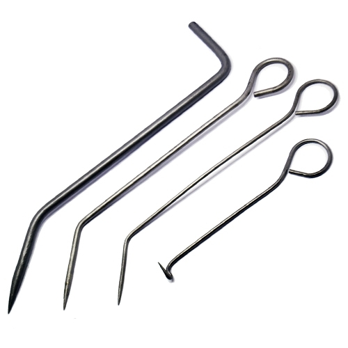 C.S. Osborne –  No. 33p Rigid Packing Tool Set (4Pcs) – Silver Colour – Textile Tools & Accessories