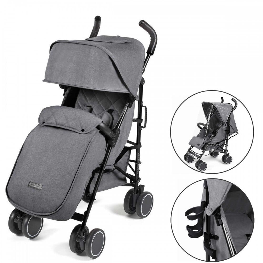 Ickle Bubba Discovery Max Stroller- Graphite Grey – Black – For Your Baby