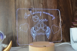 LED night light – Sign – Pet Memorial – Forth Craft & Designs