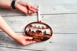 Xmas tree baubles Copper – Forth Craft & Designs