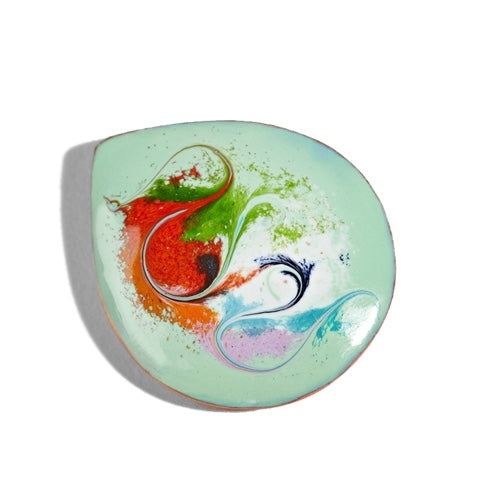 Meab Brooch Celadon Green