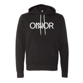 Black Hoodie – White ONNOR Printed Logo – ONNOR Limited