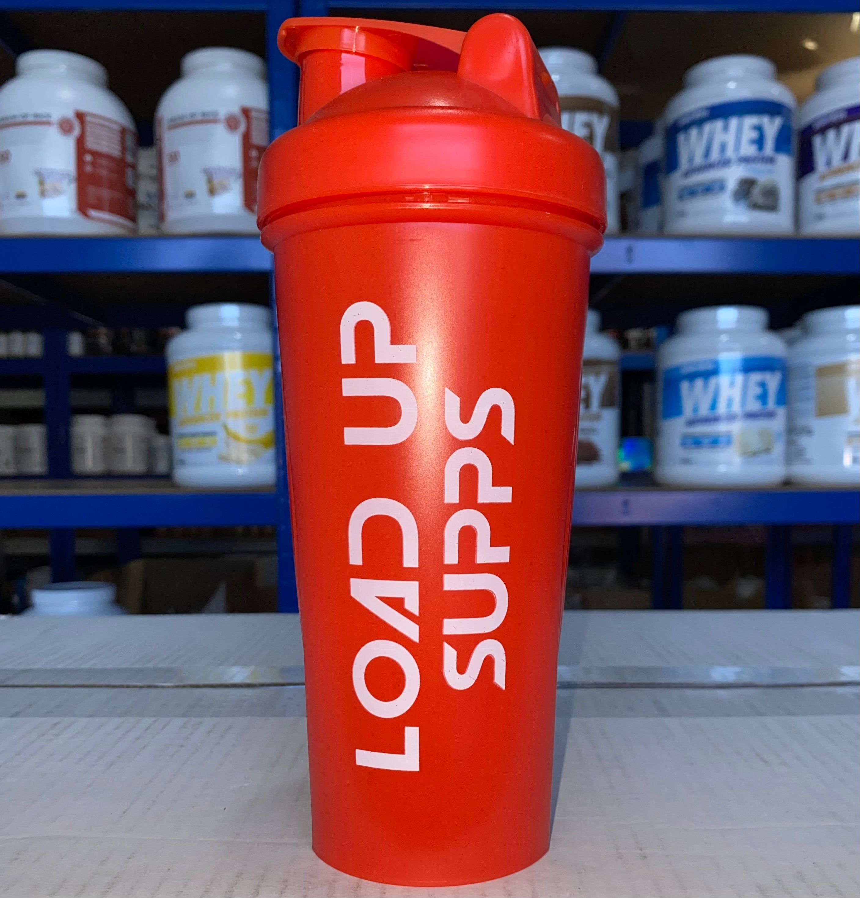 LoadUpSupps Shaker – Red & White Logo (NEW) – Load Up Supplements