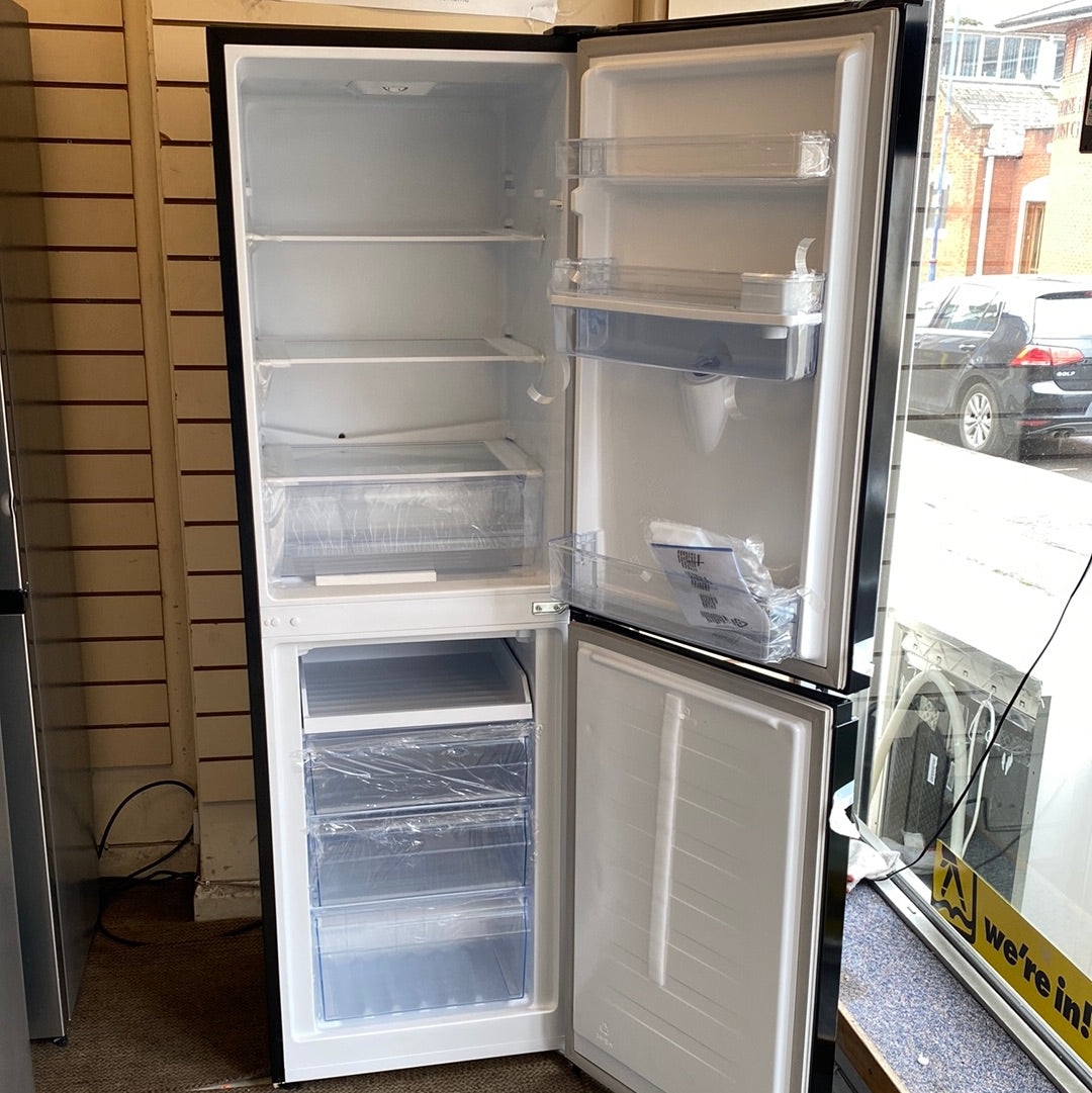 Fridgemaster MC55240MDFB Fridge Freezer – Black – Shop At Home