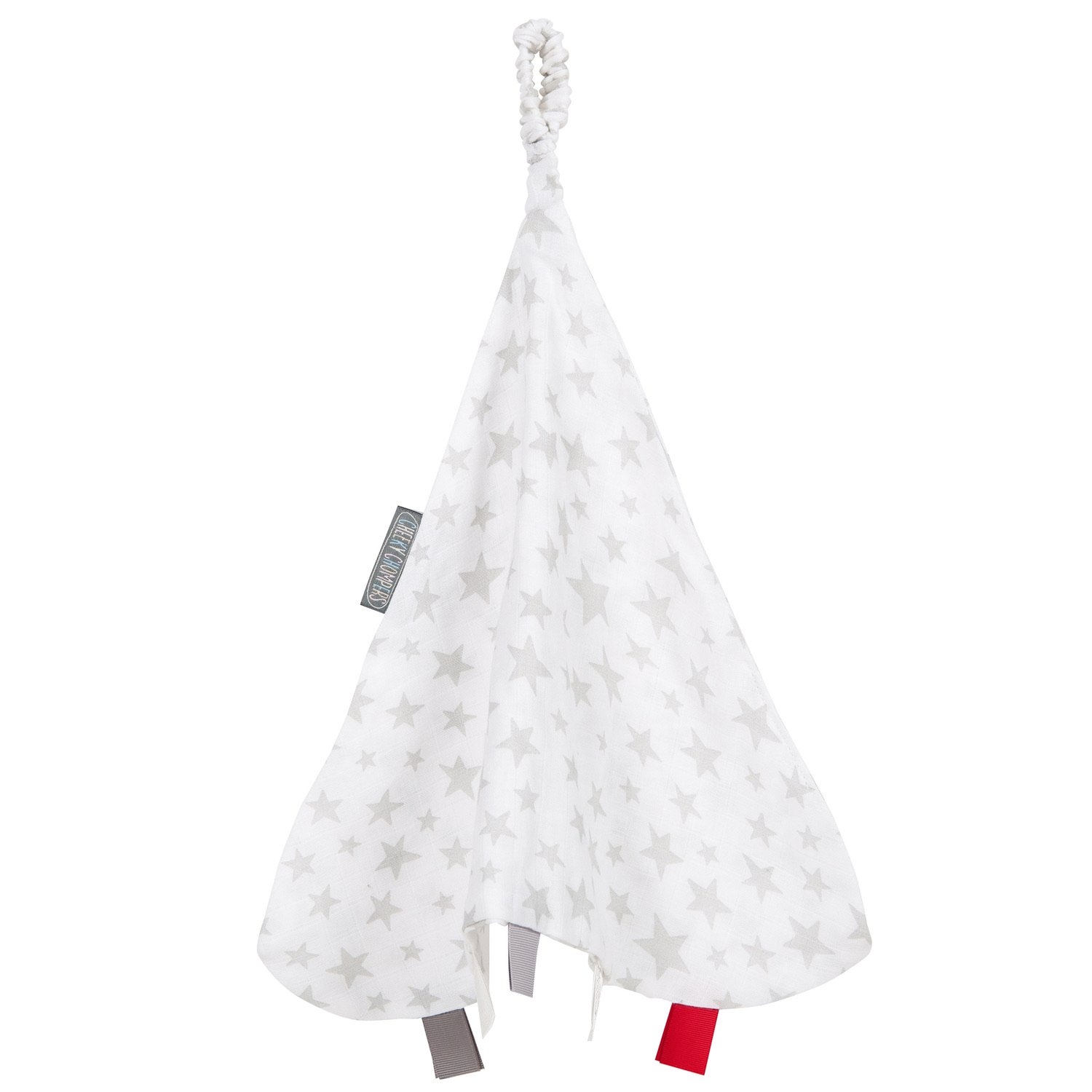 Cheeky Chompers Organic Muslin Comforter Silver Stars