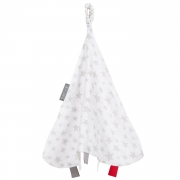 Cheeky Chompers Organic Muslin Comforter Silver Stars