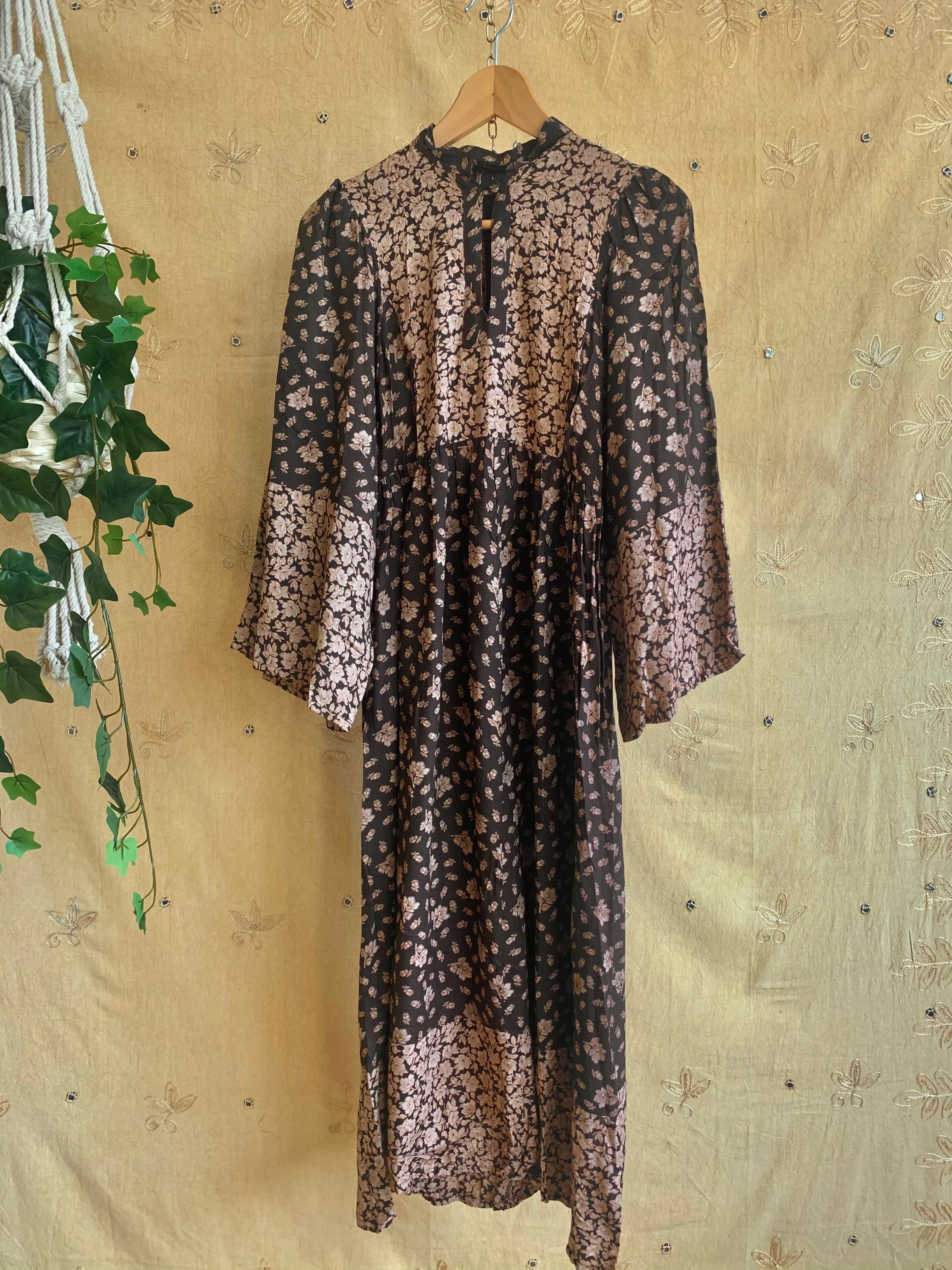 Indian Tunic Dress (Multi) M / Brown W/Beige – Portobello Vintage Market