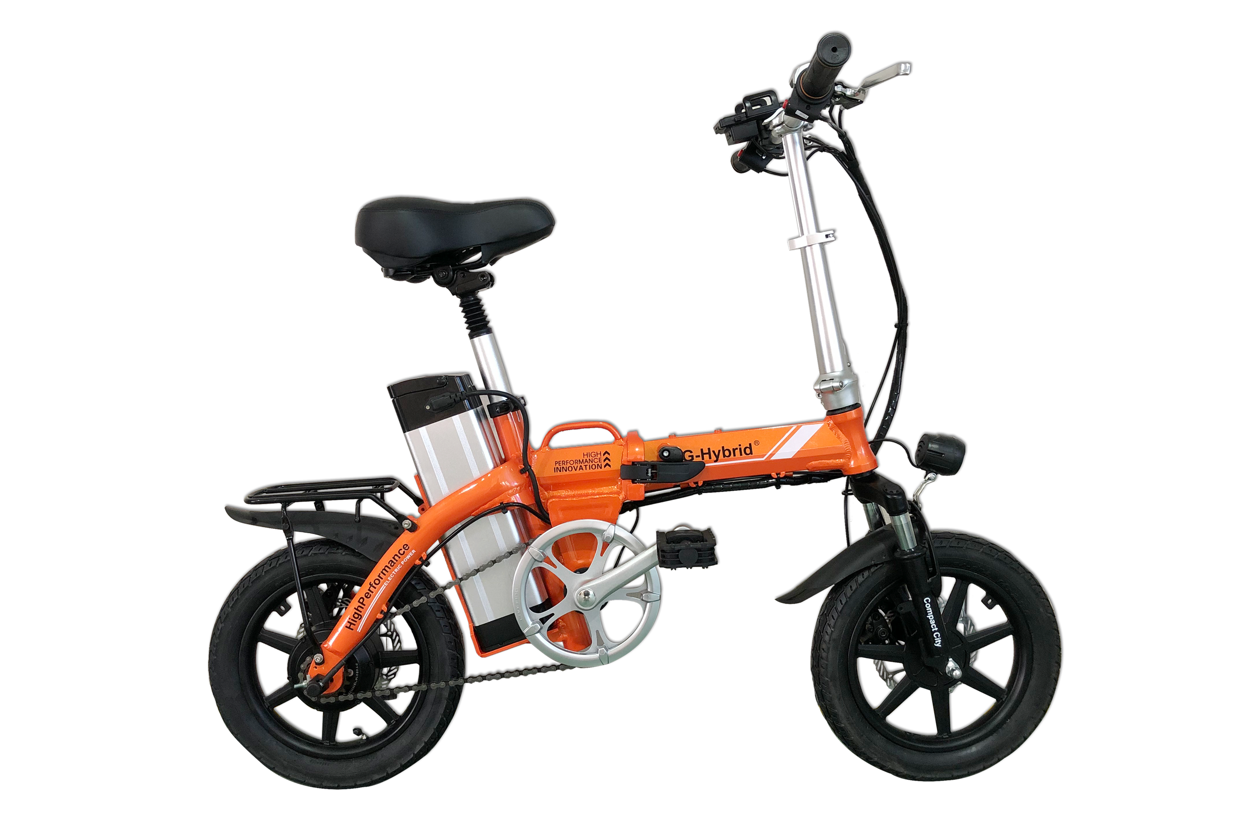 Folding ebike Compact Ebike with Throttle G-Hybrid Compact Orange Limited – Orange / No