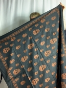 Spooky Skull Print Bandana Orange Skull Border Sarong – Portobello Vintage Market