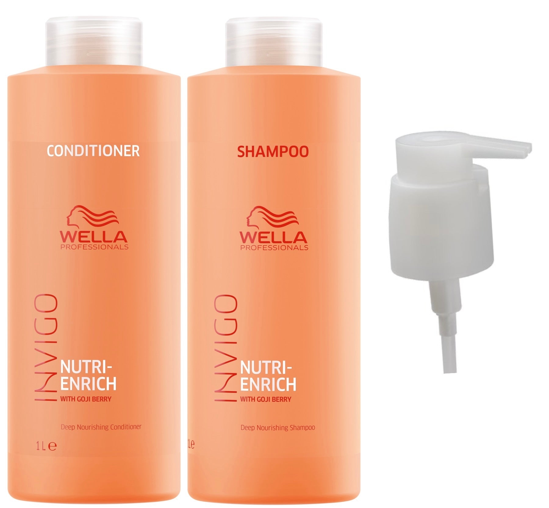 Wella Invigo Nutri Enrich Shampoo & Conditioner + 1 Free Pump – Hair Supplies Direct