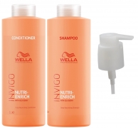 Wella Invigo Nutri Enrich Shampoo & Conditioner + 1 Free Pump – Hair Supplies Direct