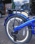 Folding ebike – G-Hybrid – Crosscity – Built In Battery – Black – With Carrier – Green Hybrid Bikes