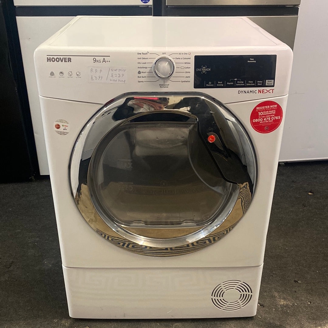 Hoover Dynamic Next DX H9A2TCE-80 Heat Pump Freestanding Tumble Dryer, 9kg Load, A++ Energy Rating, White – Shop At Home
