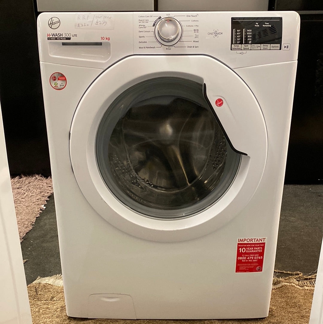 Hoover AH3W 4102DE 10KG 1400 Spin Washing Machine – White – Shop At Home