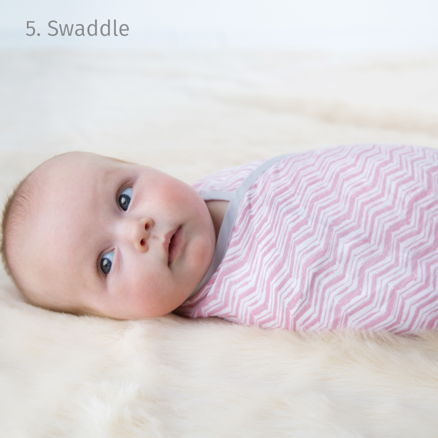 Cheeky Chompers Rosy Days Organic MultiMuslin Baby Swaddle – Pink