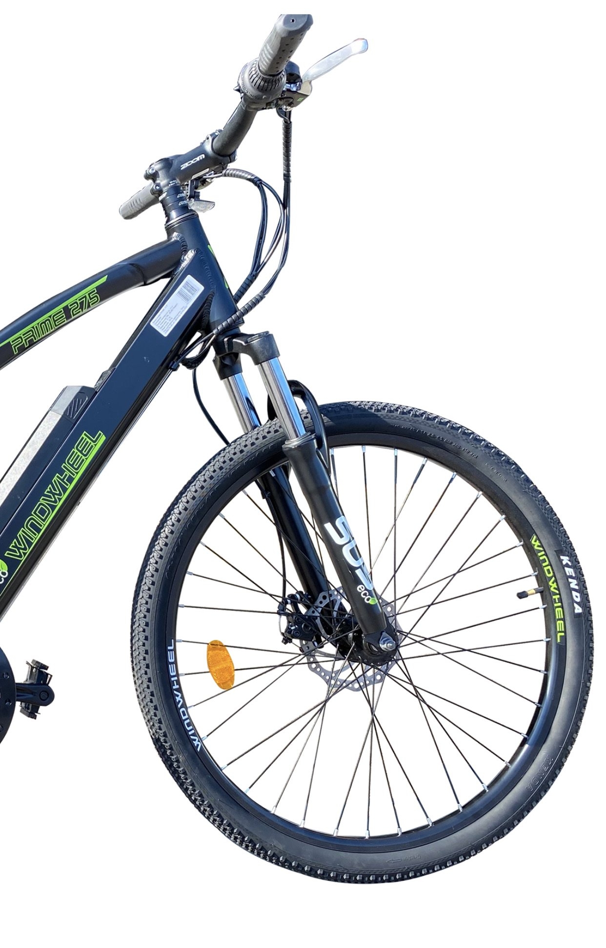 Mountain Ebike – 36v Battery – 27.5 inch Wheel – Throttle – Pedal Assist – Green Hybrid Bikes